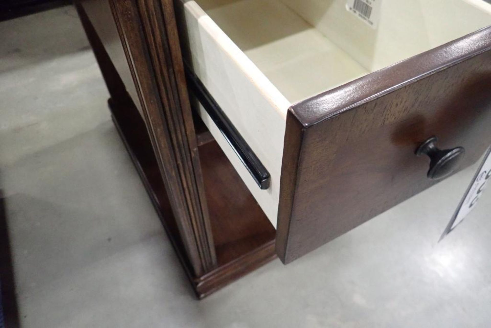 Lot of 22"x14" Side Table w/ Drawer and Tic Tac Toe Game- Table has Minor Damage. - Image 2 of 6