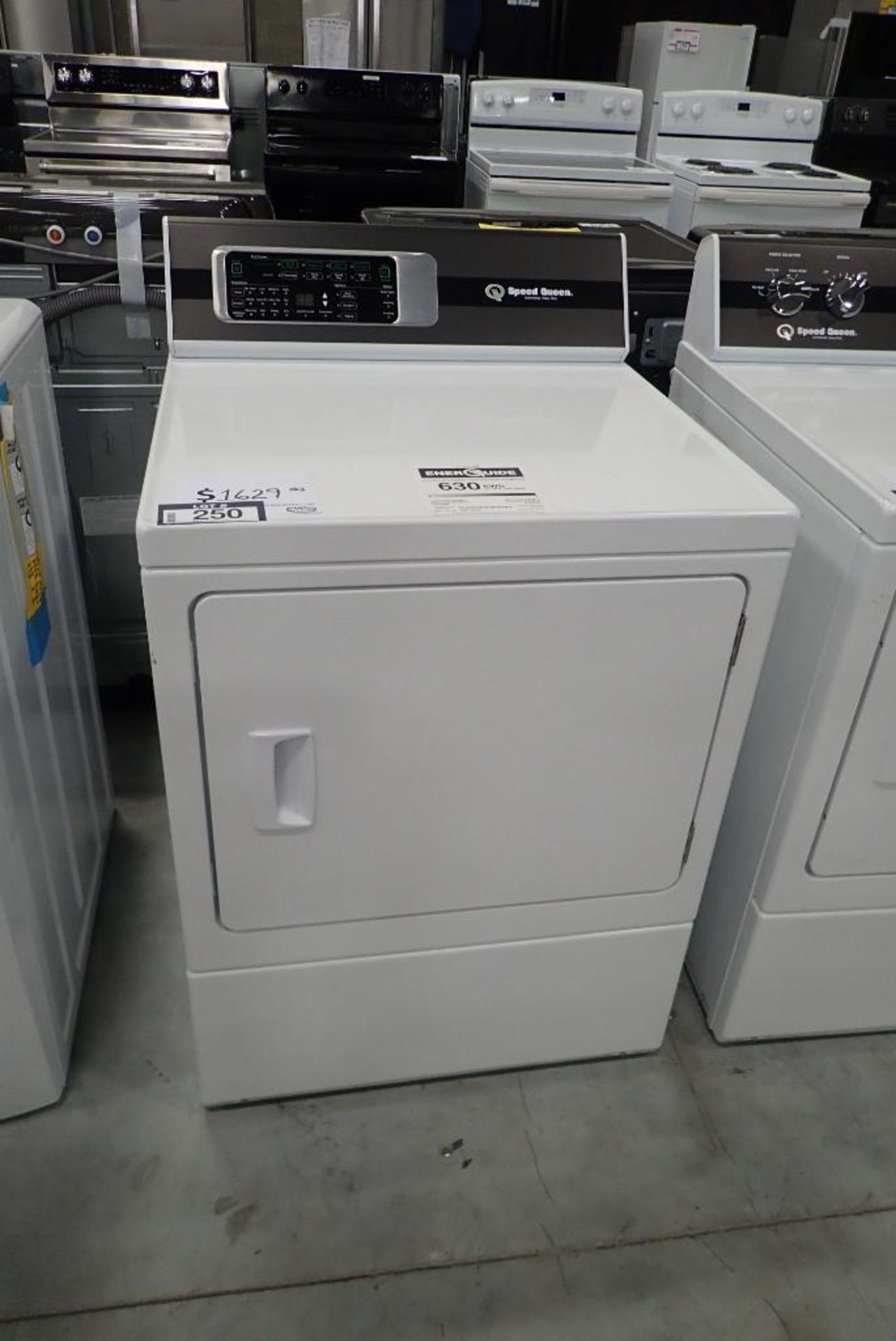 Speed Queen Commercial Heavy Duty ADE4BRGS175CW01 Front Load Electric Dryer.