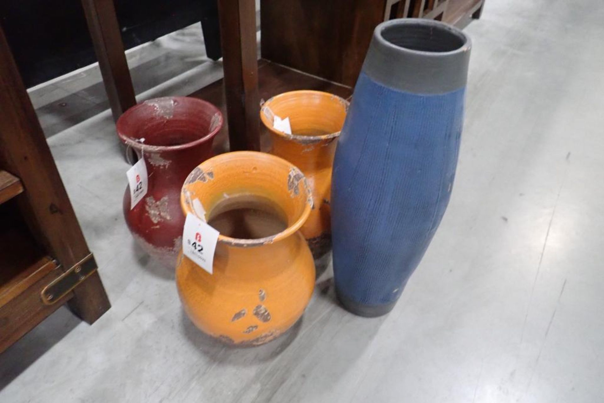 Lot of 4 Asst. Vases.