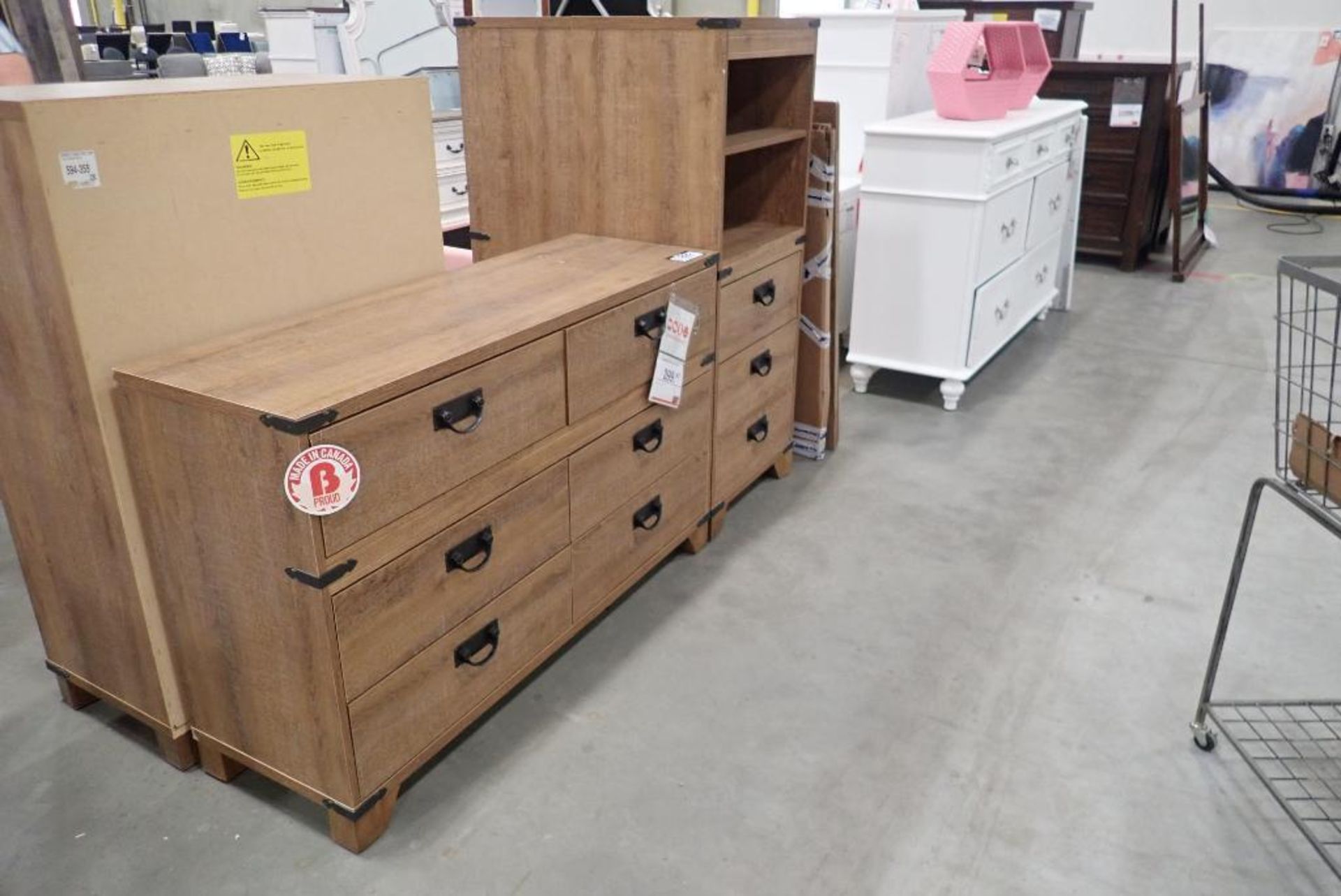 6-Drawer 49" Dresser and 21" Storage Cabinet.