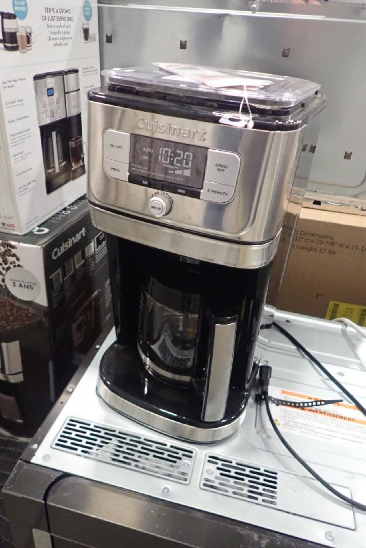 Cuisinart Fully Automatic Burr Grind and Brew 12-cup Coffee Maker.