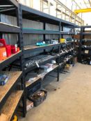 Lot of (3) Sections of Parts Shelving