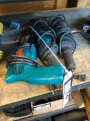 Lot of (2) Makita Electric Die Grinders and (1) Makita Electric Hammer Drill