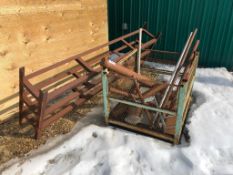 Lot of Asst. Steel Cage, Steel Bench, Pipe, Barstock, etc.