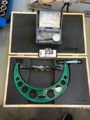 Lot of Insize 8-9" Micrometer and Mitutoyo Dial Gauge