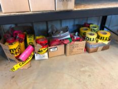 Lot of Asst. Caution Tape, Danger Tape, Flagging etc.