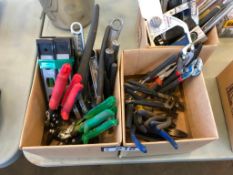 Lot of Asst. Levels, Snips, Pliers, etc.