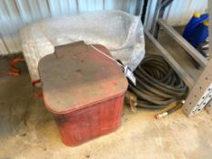 Lot of Hydraulic Hose, Waste Bin, Bubble Wrap