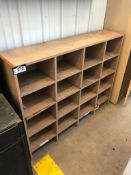 16-Compartment Cubby Shelf