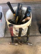 Lot of Approx. (15) Asst. Hammers including Construction Hammers, Ball Peen Hammers, etc.