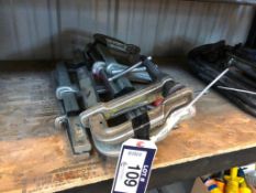 Lot of (6) Asst. Clamps