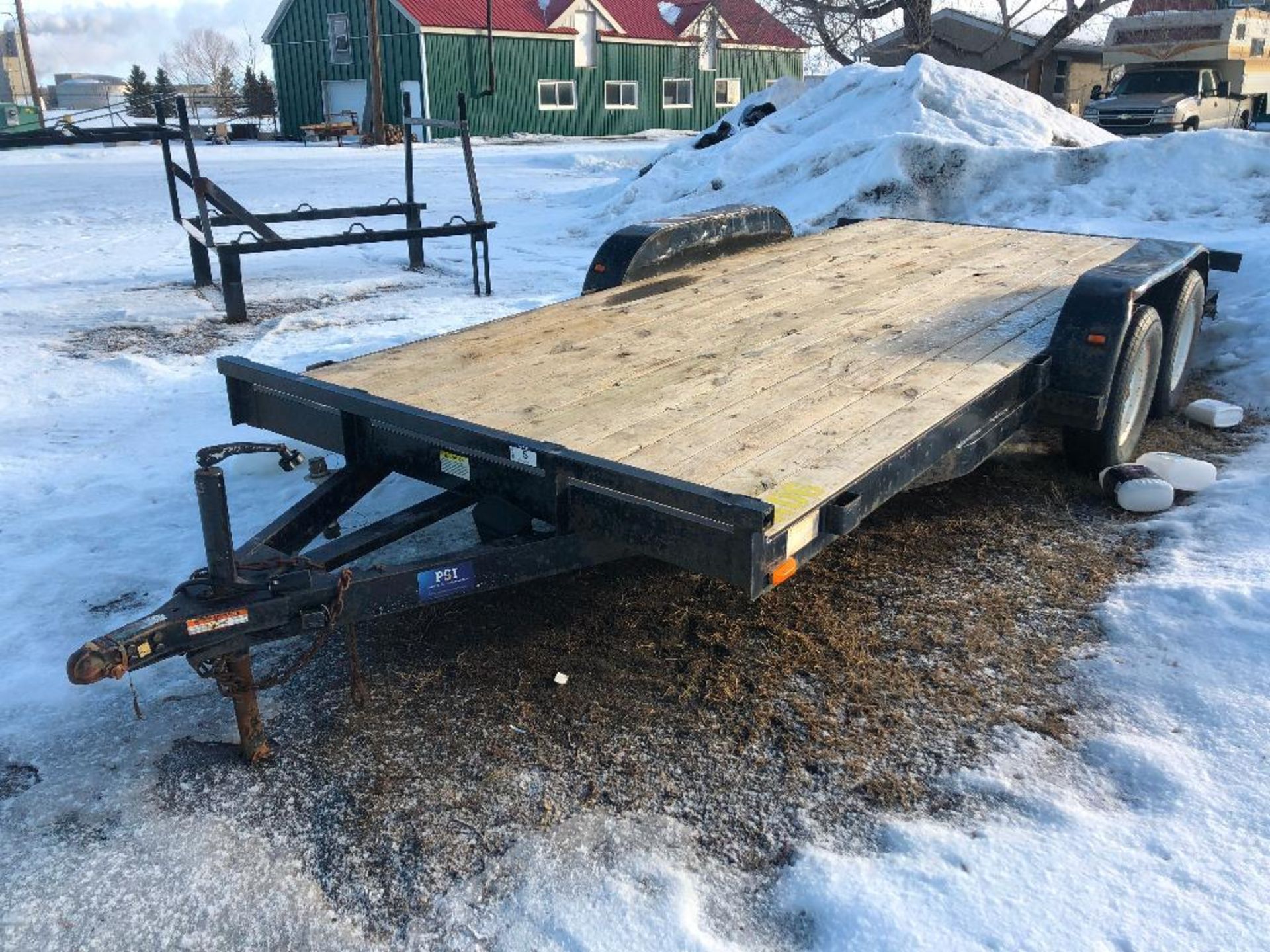 2001 Diamond Pace Setter 16' T/A Flat Deck Trailer, VIN#: 46VFN162811075626