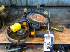 Lot of (2) DeWalt Electric Angle Grinders