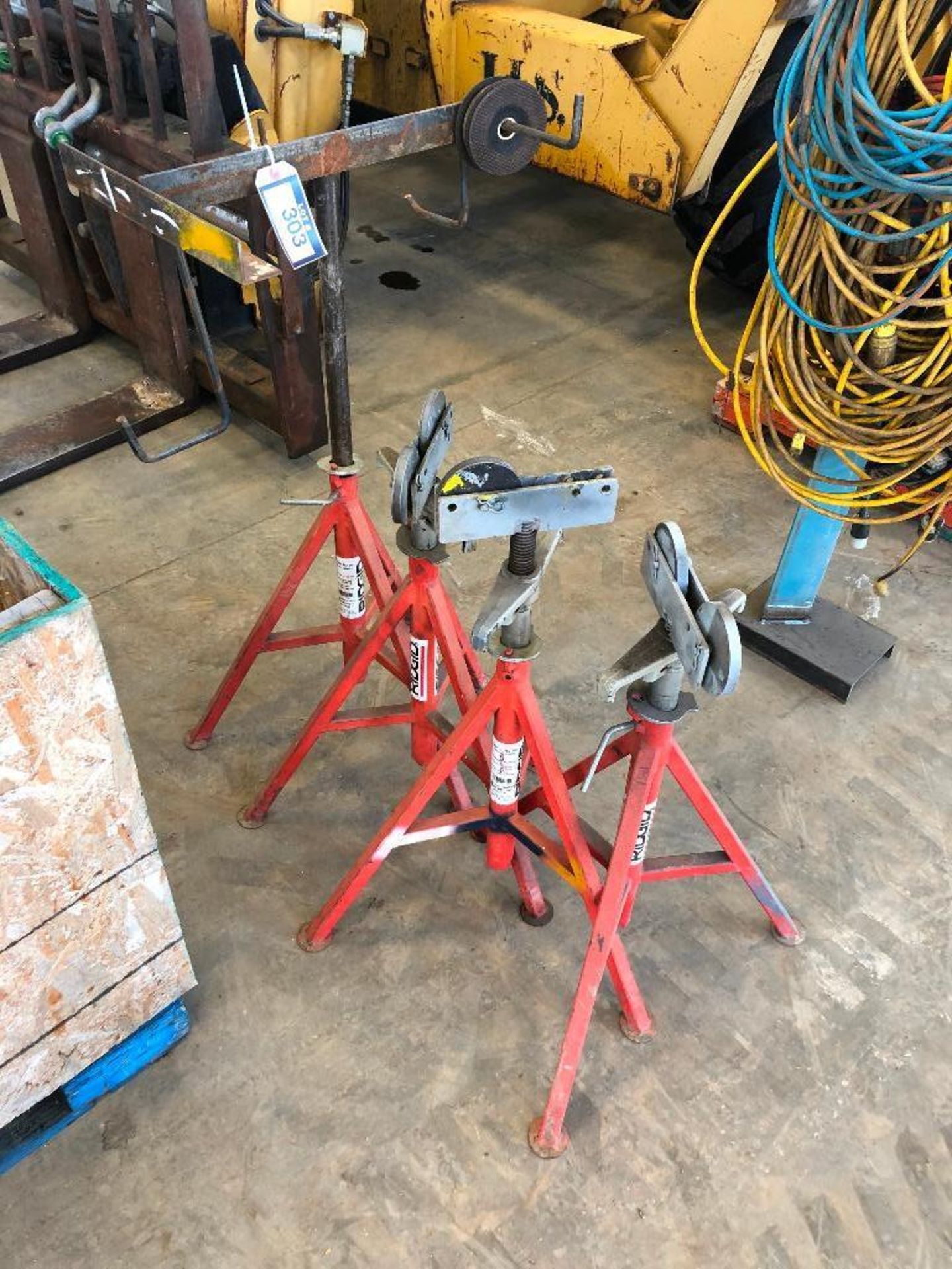 Lot of (4) RIDGID RJ-99 Pipe Stands - Image 2 of 3