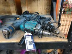 Lot of (1) Mastercraft Maximum Electric Hammer Drill, (1) Makita Electric Hammer Drill and (1) Maste