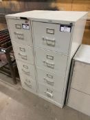 Lot of (2) 4-Drawer Vertical Filing Cabinets