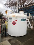 1999 Durex Steel Dura Green 5000L Fuel Tank w/ Fillrite FR701V 115V Pump, 20 GPM