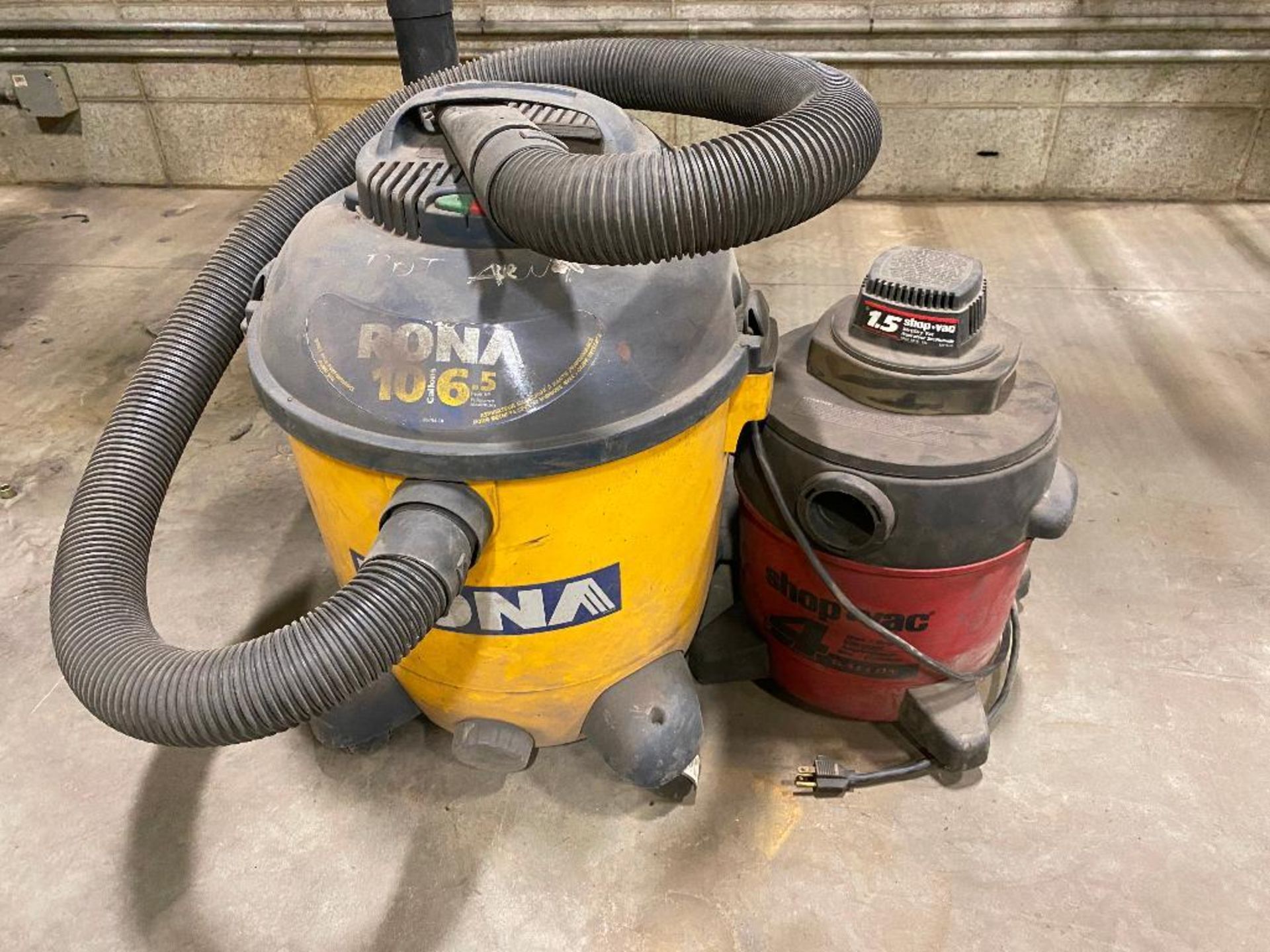 Lot of (2) Asst. Shop Vacuums - Image 2 of 3
