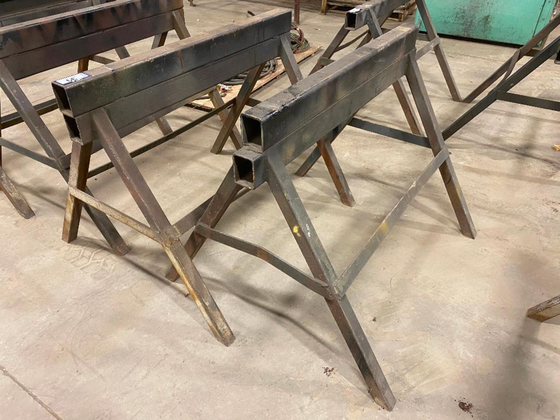 Lot of (2) Shop Built Steel Stands - Image 2 of 2