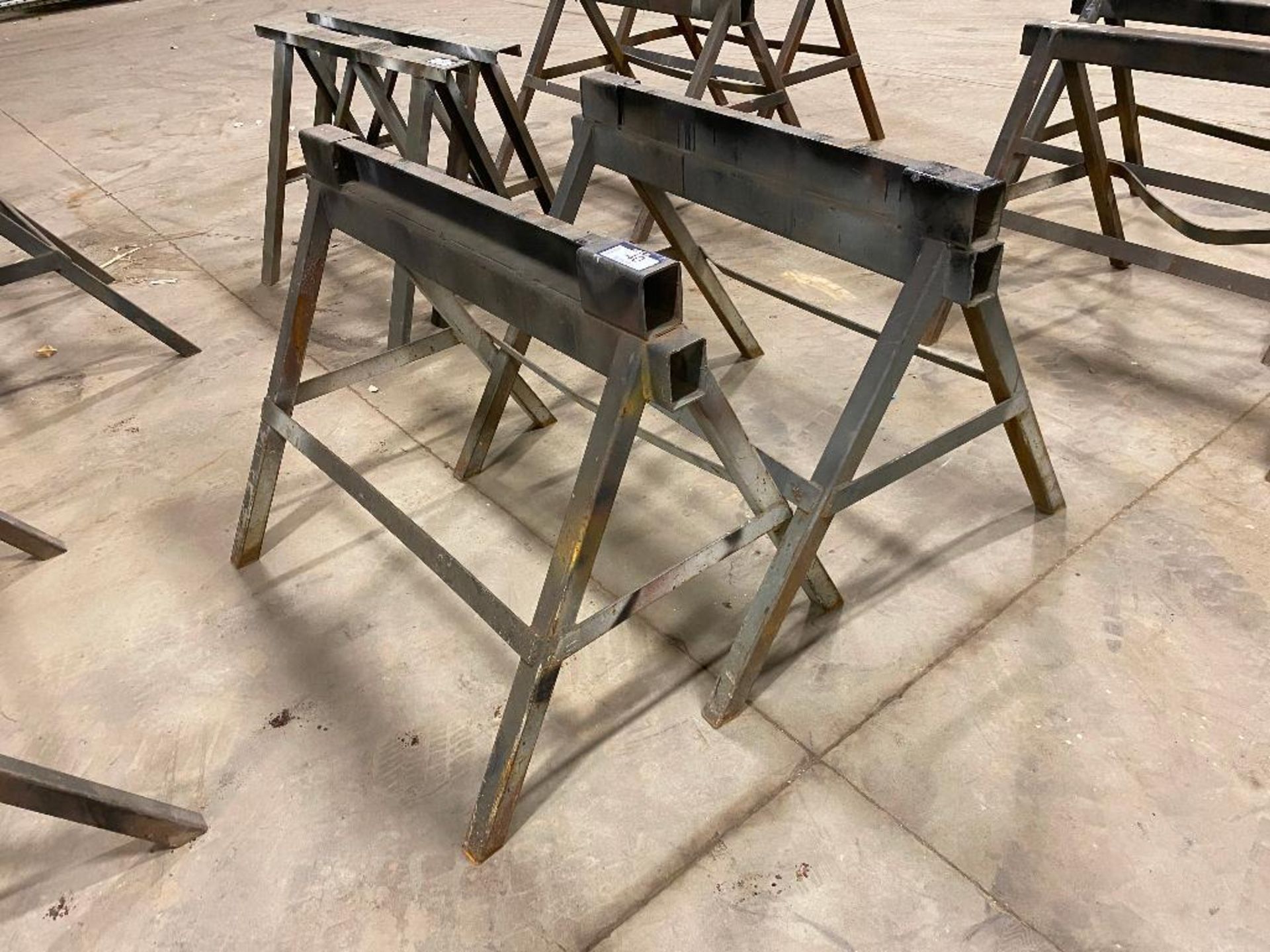 Lot of (2) Shop Built Steel Stands