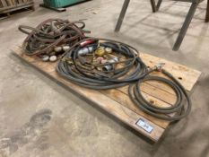 Lot of Asst. Oxy/Acetylene Hoses, Gauges, Torches, Air Line, etc.