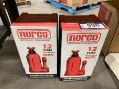 Lot of (2) Norco 12-Ton Bottle Jacks