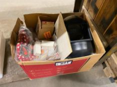 Lot of Asst. Welding Supplies including Helmet, Screens, Welding Caps, Torch Tips,