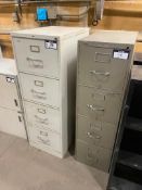 Lot of (2) 4-Drawer Vertical Filing Cabinets