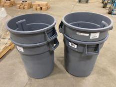 Lot of (4) Medium Garbage Cans