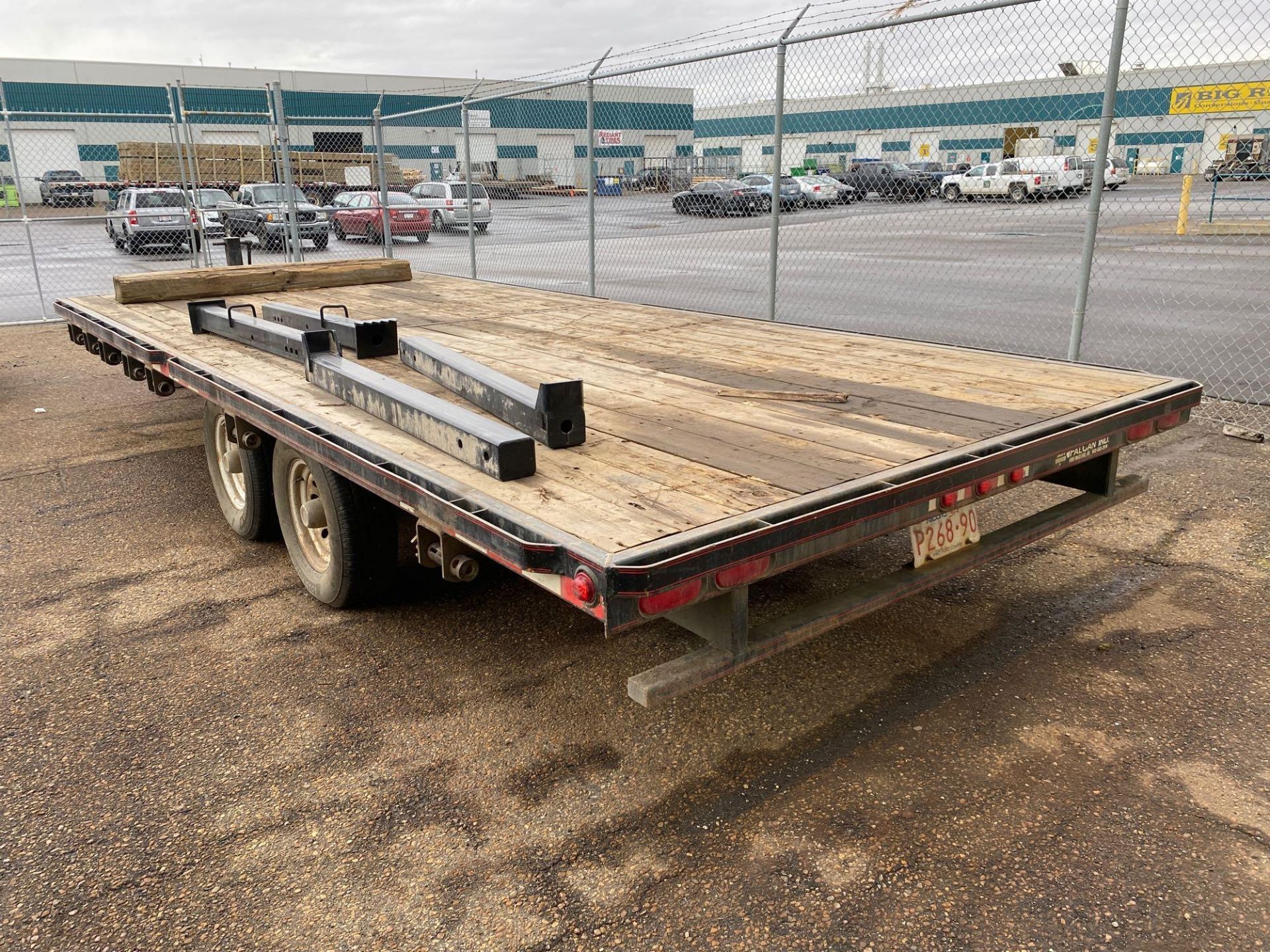 1999 FalCan 20' T/A Flat Deck Trailer, VIN# 2F9T320HXX6056599 - Image 3 of 14