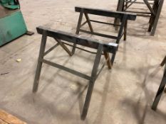 Lot of (2) Shop Built Steel Stands