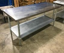 EFI 72" X 30" STAINLESS STEEL TABLE