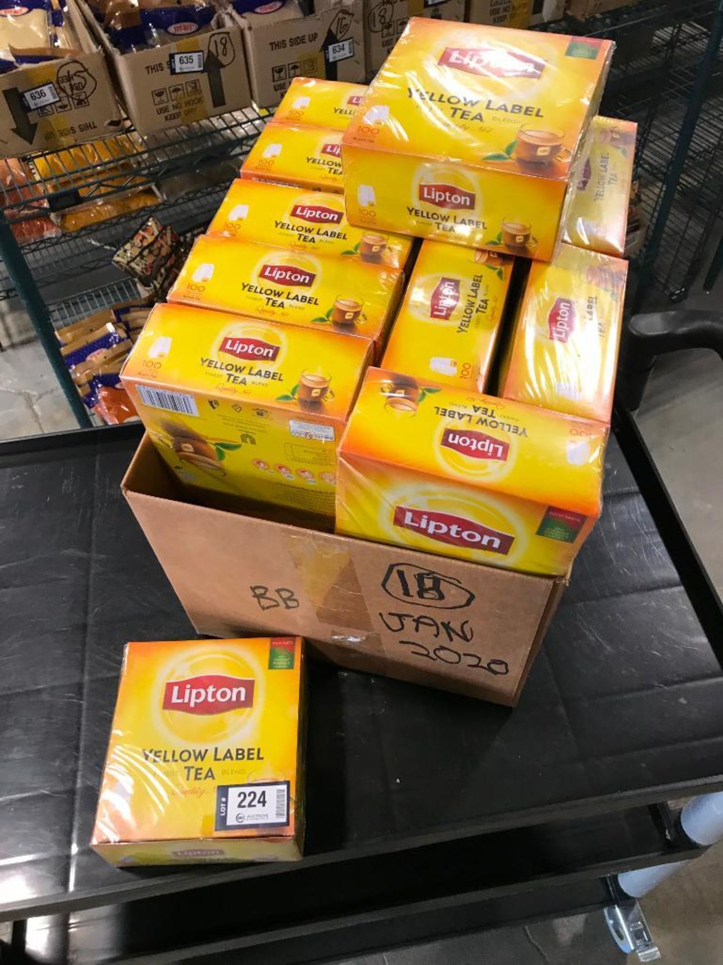 (19) BOXES OF LIPTON YELLOW LABEL TEA - 100 TEA BAGS PER BOX - Image 2 of 3