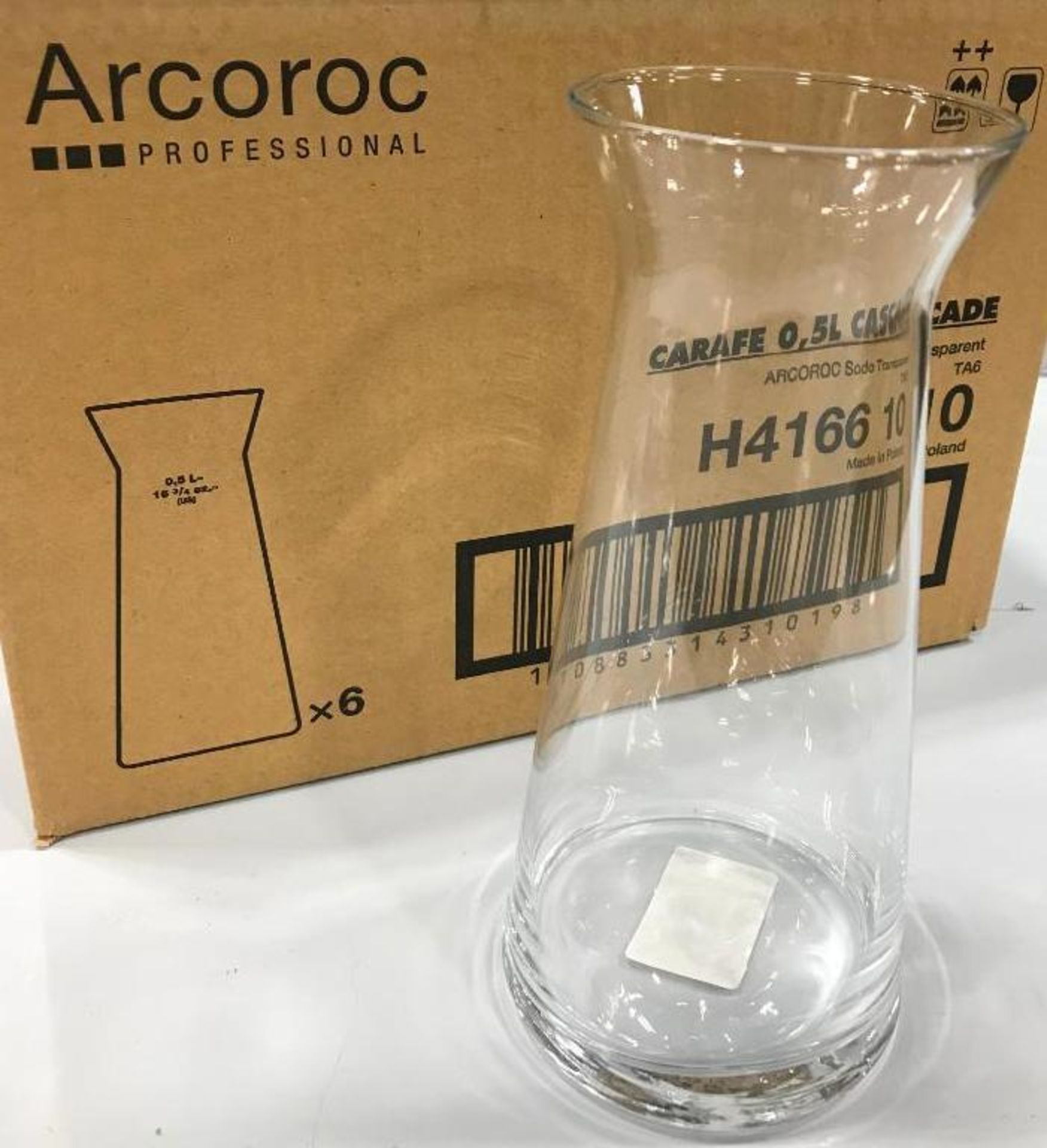 ARCOROC H4166 CASCADE 17 OZ DECANTER - LOT OF 6 - NEW - Image 2 of 4