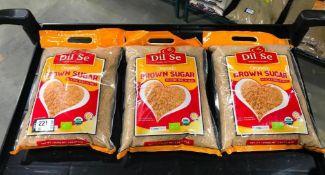 (3) BAGS OF DIL SE ORGANIC BROWN SUGAR - 8LBS PER BAG