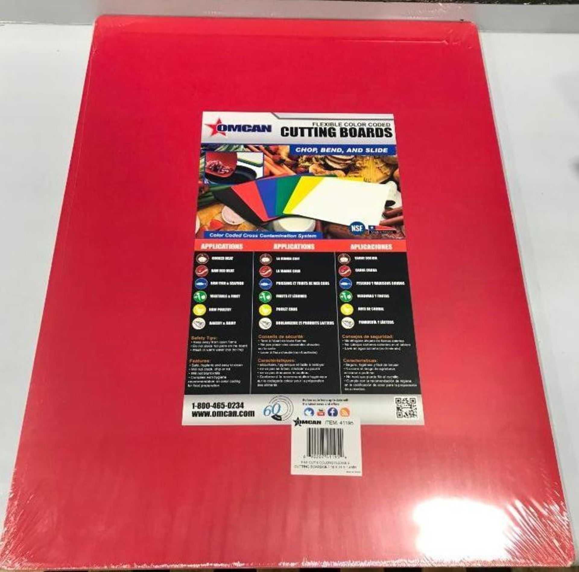 18" X 24" SET OF 6 COLOUR-CODED FLEXIBLE CUTTING BOARDS, OMCAN 41195 - Image 3 of 3