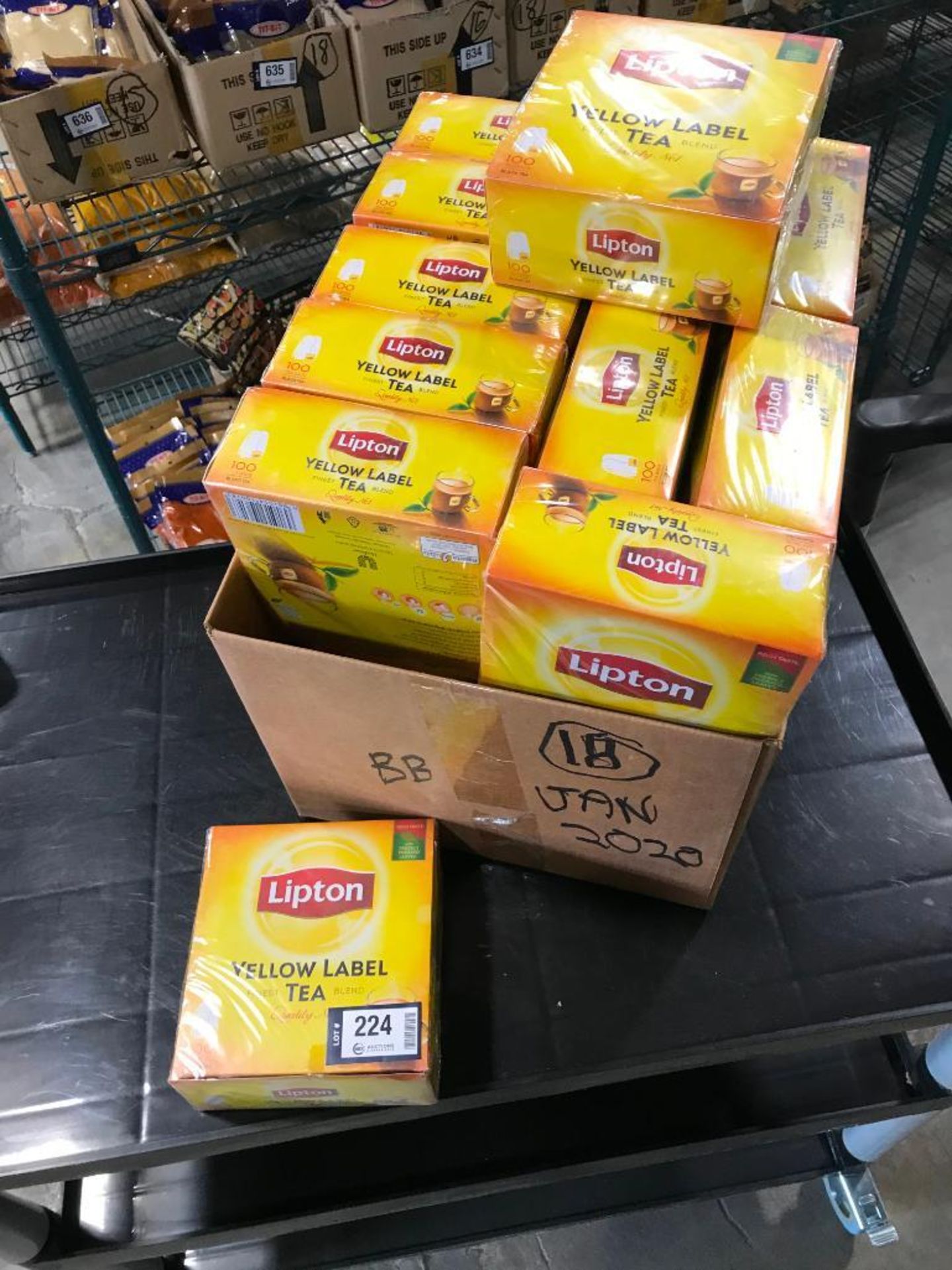 (19) BOXES OF LIPTON YELLOW LABEL TEA - 100 TEA BAGS PER BOX