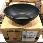 DUDSON EVO JET BLACK DEEP OVAL BOWL 6.5" -12/CASE, MADE IN ENGLAND