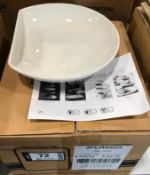 DUDSON GEOMETRIX D BOWL 7.25" - 8/CASE, MADE IN ENGLAND