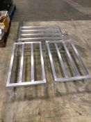 LOT OF (3) NEW STAINLESS STEEL DUNNAGE RACKS