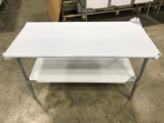 WORKTABLE S/S 30"X60X"34" & UNDERSHELF, 120-WTG3060418 - NEW IN BOX