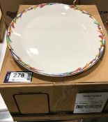 DUDSON PALETTE OVAL PLATTER 12.5" - 12/CASE, MADE IN ENGLAND