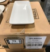 DUDSON GEOMETRIX CHEF TRAY 8.5" X 4" - 12/CASE, MADE IN ENGLAND