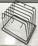 CUTTING BOARD RACK WITH HOOKS, 12" X 9" X 10", UPDATE CBRK-6N - NEW