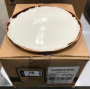 DUDSON HARVEST NATURAL FLAT PLATE 8" - 12/CASE, MADE IN ENGLAND