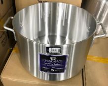 34QT HEAVY DUTY ALUMINUM SAUCE POT, JOHNSON ROSE 65834 - NEW