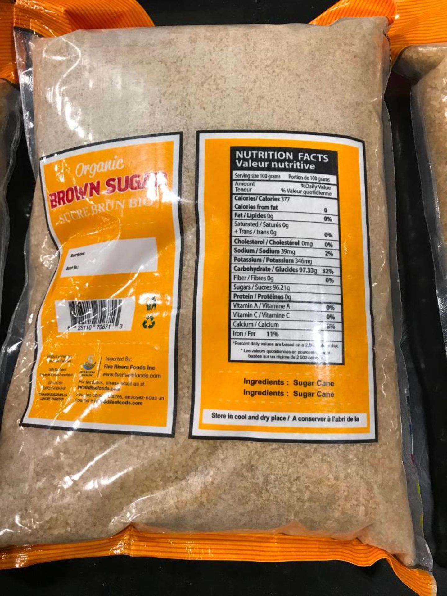 (3) BAGS OF DIL SE ORGANIC BROWN SUGAR - 8LBS PER BAG - Image 5 of 7