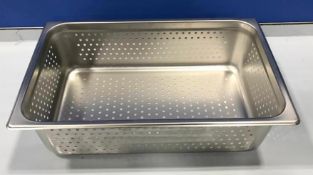 FULL SIZE 6" DEEP STAINLESS STEEL PERFORATED INSERT, JOHNSON ROSE 58107 - NEW