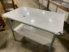 WORKTABLE S/S 30"X48X"34" & UNDERSHELF, 120-WTG3048418 - NEW IN BOX