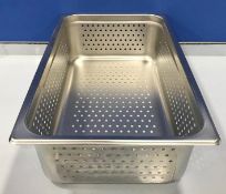 FULL SIZE 6" DEEP STAINLESS STEEL PERFORATED INSERT, JOHNSON ROSE 58107 - NEW